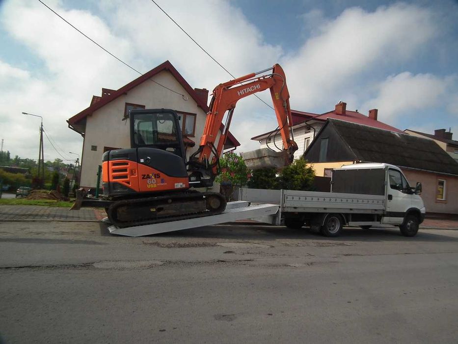 Najazdy do minikoparki Cert. Gwar. 3,2m 3,4t