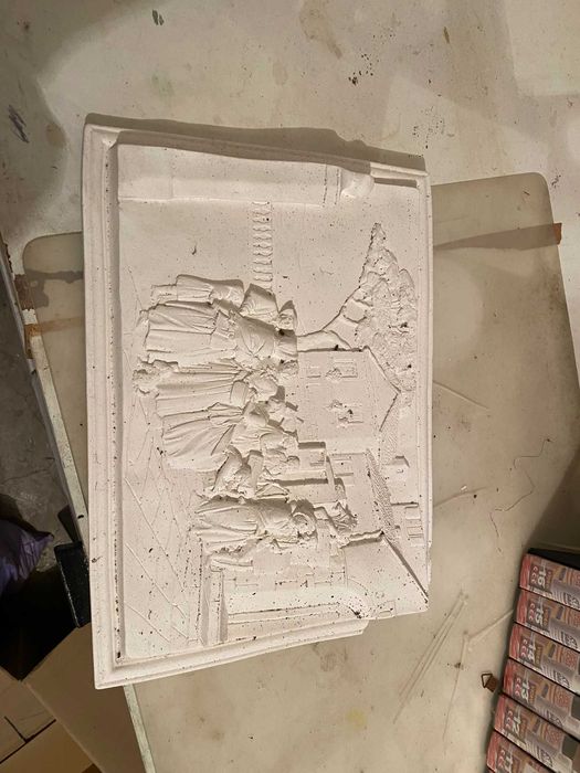 quadro em gesso para ser pintado