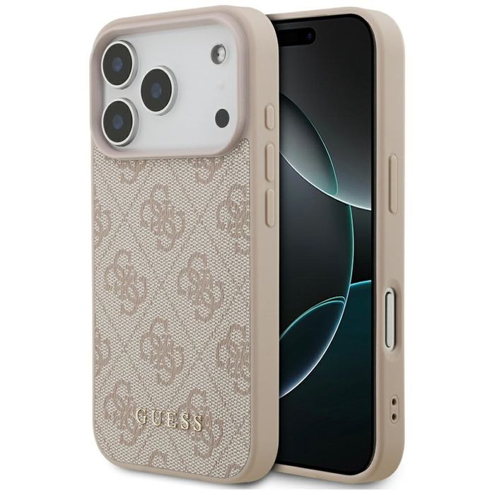 Etui do iPhone 17 Pro Guess 4G Classic różowy