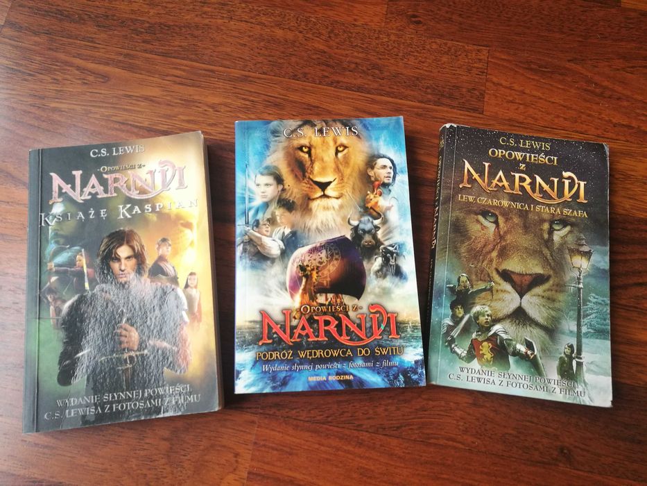 C.S. Lewis Opowieści z narnii 3 tomy książki używane dla dzieci