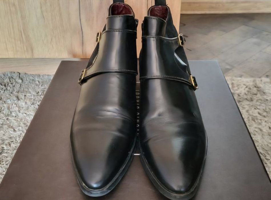 Чорні жіночі шкіряні черевики GANT