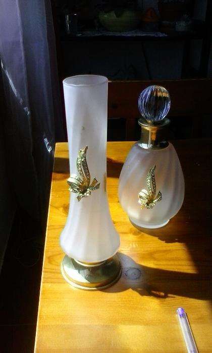 Jarra/Solitário e Frasco, estilo Vintage - Art Deco