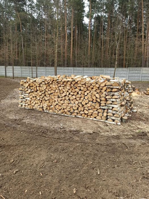 Drewno Kominkowe / Opałowe BRZOZA , DĄB  pocięte / połupane  do pieca