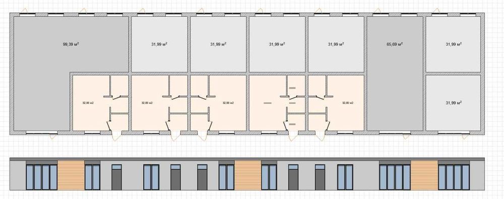 Квартира в котеджному містечку. 32 кв.м з видом на сквер.