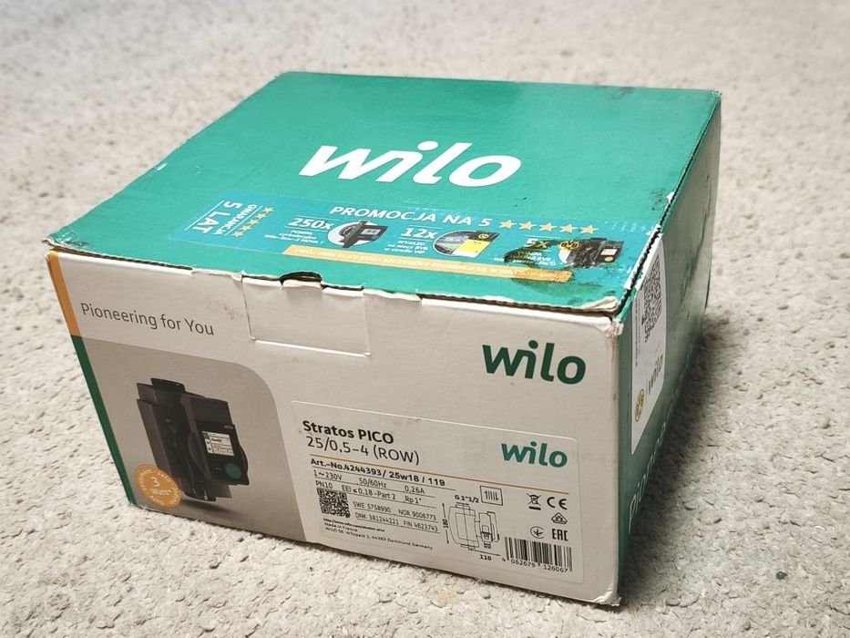 Pompa Obiegowa Wilo Stratos Pico 25/0,5-4 PN10 180mm