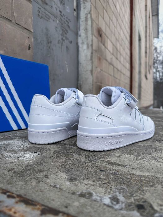 Мужские кроссовки Adidas Forum Low FY7755 Cloud White белые Оригинал