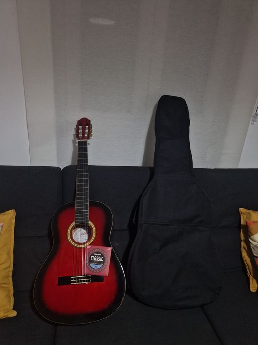 Guitarra Clássica Ashton SPC44STRB + Capa + Conjunto de cordas