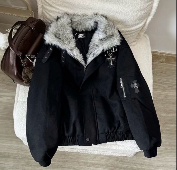 Чорна куртка бомбер демісезон/Куртка бомбер демисезонная унісекс