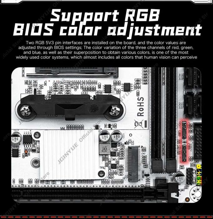JGINYUE B450i Plus ARGB Mini ITX Socket AM4 Nowy
