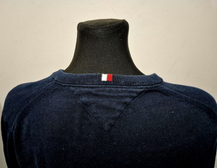 TOMMY HILFIGER roz. XL extralekki sweter premium Bawełna + kaszmir