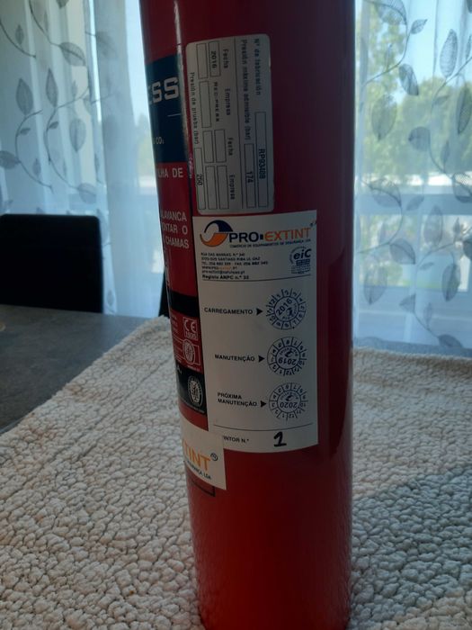 Extintor Recipress, 2kg neve carbónica CO2