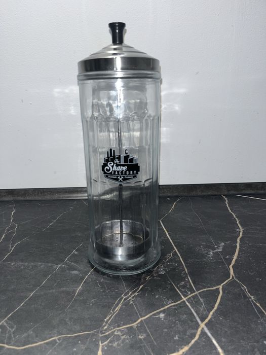 Szklany Pojemnik Do Dezynfekcji narzędzi fryzjerskich 1000ml