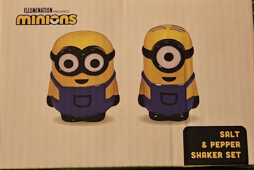 Saleiro e pimenteiro Minions