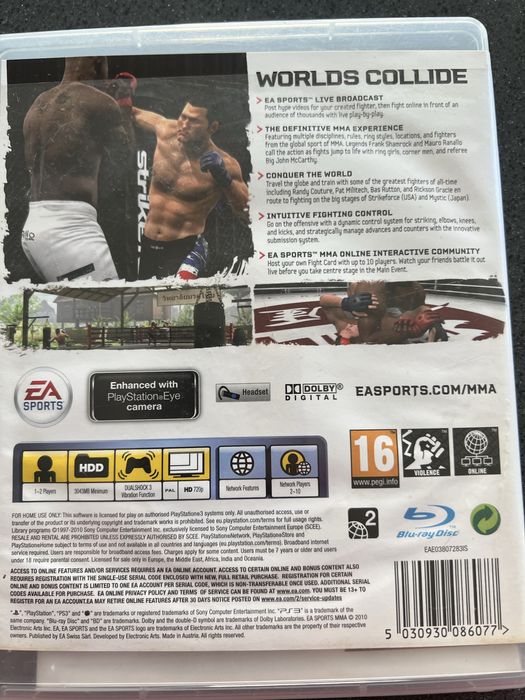 Gra na Blu ray Ps3 Mma