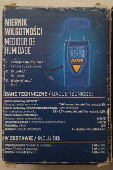 NITEO miernik wilgotności, nowy