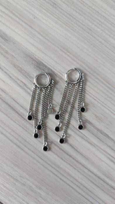 Срібні кульчики 925 з підвісками