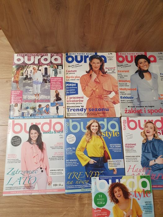 Gazetki Burda z wykrojami sztuk 8