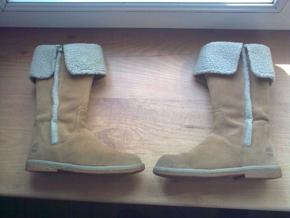 Сапожки замшевые TIMBERLAND для девочки.Оригинал.31 размер.Осень/весна