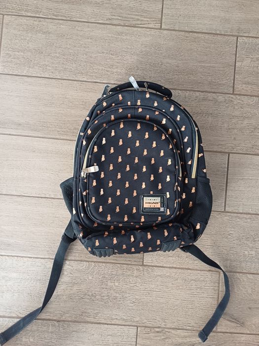Plecak szkolny czarny dla dziewczynki Head.