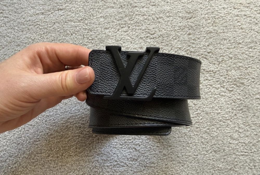 Pasek męski Louis Vuitton czarny