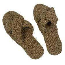 Конопляные тапочки для дома.