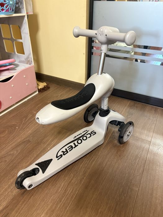 Самокат-беговел Scooters Basket 3in1 K619
