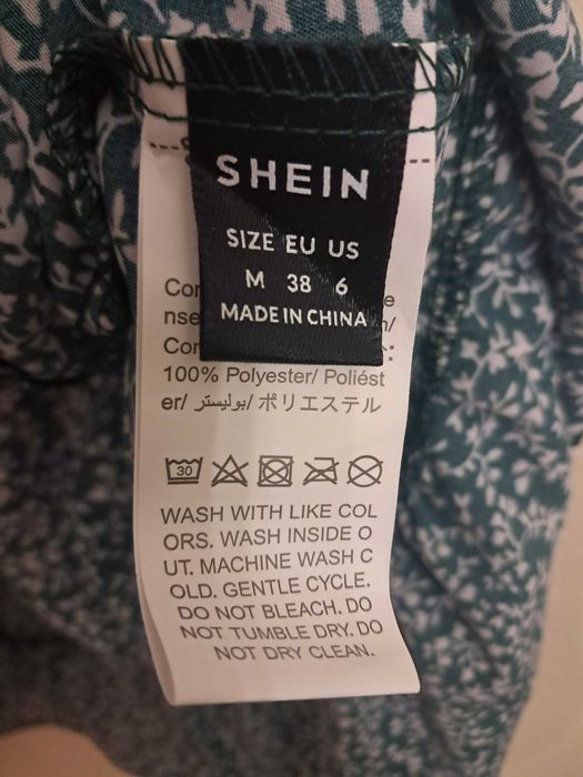 Vestido estampado verde