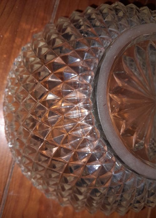 Taça decorativa transparente