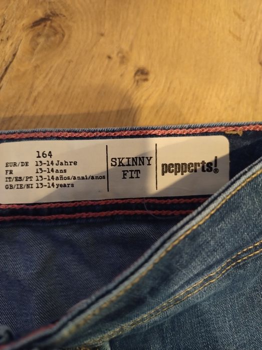 Spodnie dziewczęce r 164 jeansy wysoki stan