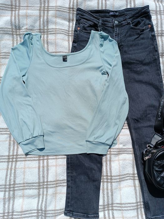 Блуза та джинси mom