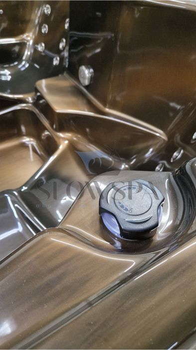 Elektryczne jacuzzi akrylowe 220x220 z leżanką balia wanna ogrodowa