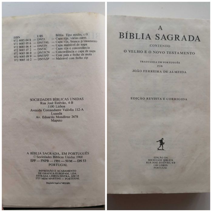Bíblia Sagrada - edição comemorativa