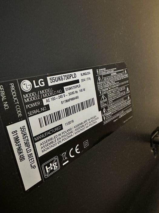 Telewizor LG 55UK6750 TV 55” LED 4K UHD 55 cali smart TV