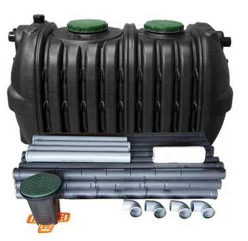 Dwukomorowa Przydomowa Oczyszczalnia 3000L AB Filtrem 48 Mb 4-6 Osób