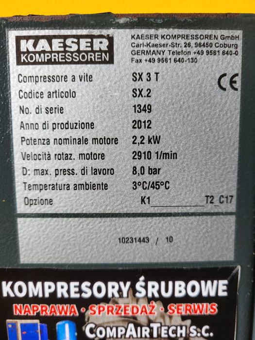 Kompresor śrubowy Kaeser