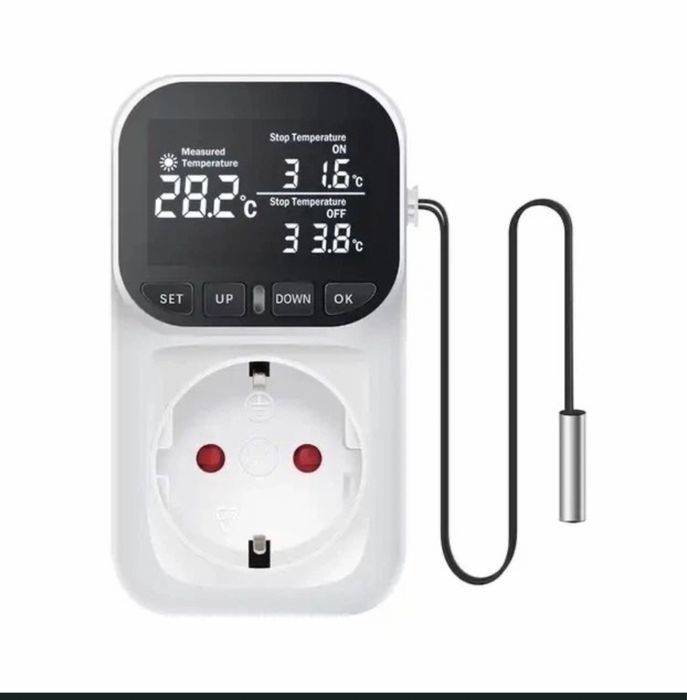 Термореле термостат Терморегулятор автоматичний з розеткою 16А