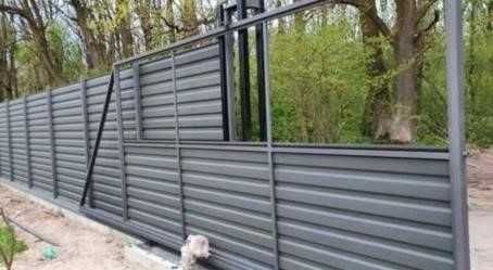 Ворота відкатні T150 "Звари Сам" Т профіль, фурнітура откатные, каркас