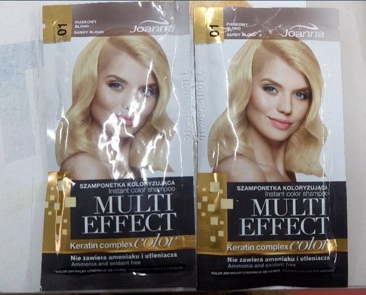 Promocja wyprzedaża joanna szamponetka piaskowy blond 01 U Tigera 2szt