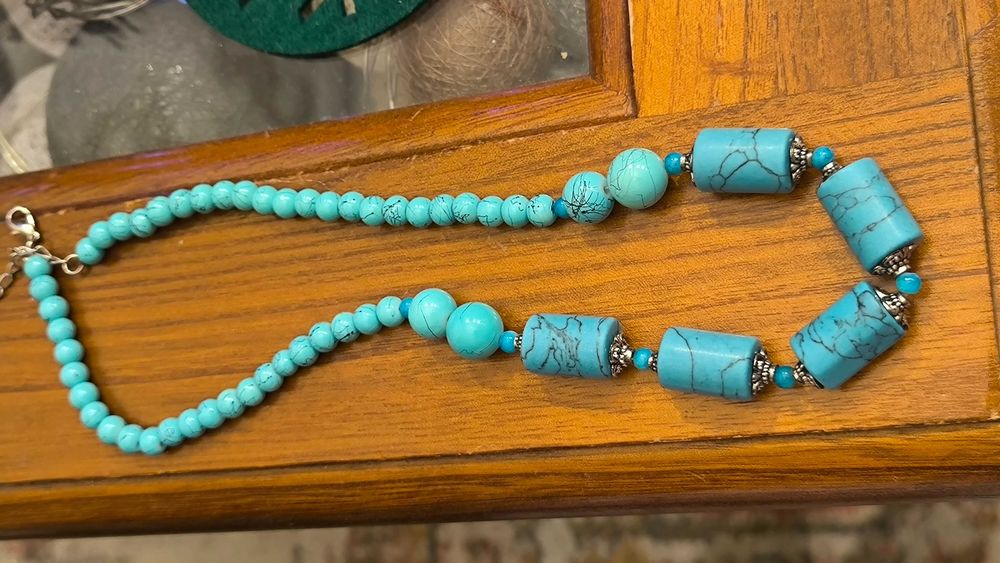 Biżuteria z turkusem - komplet