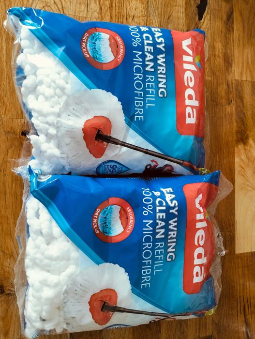 2 nowe wkłady do mopa obrotowego Vileda.
