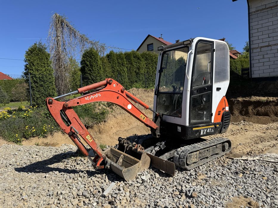 Wynajem Mini Koparki Kubota z operatorem lub bez Krosno Jasło Brzozów