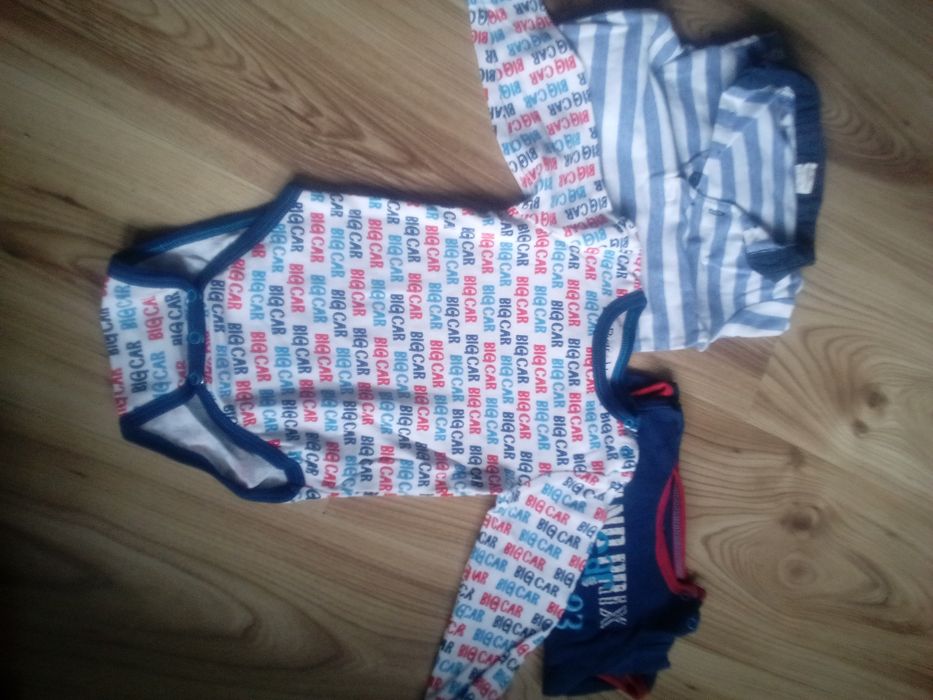 Zestaw 3 body 74 i 80 nowe h&m