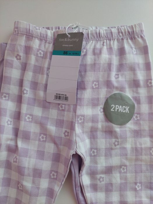 Legginsy nowe Sinsay 2 sztuki 12-18m 80-86cm