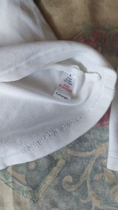 Koszulki białe męskie polo 2szt