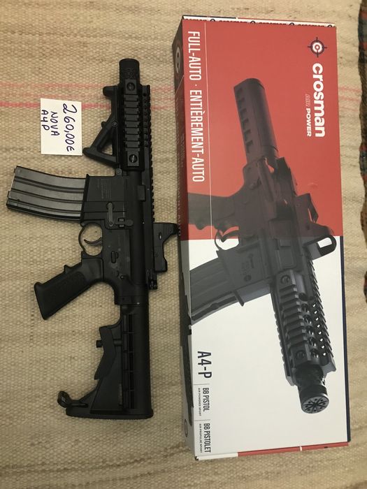 Carabinas Pressão de Ar (CO2) AUTOMÁTICAS - Crosman DPMS SBR + A4P