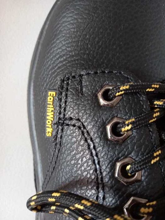 Buty Damskie Robocze Ochronne  Czarne Earth Works 37 Skóra Nowe