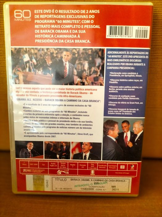 DVD Barack Obama " A caminho da casa branca"
