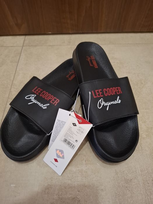 męskie klapki lee cooper rozm.43 czarne