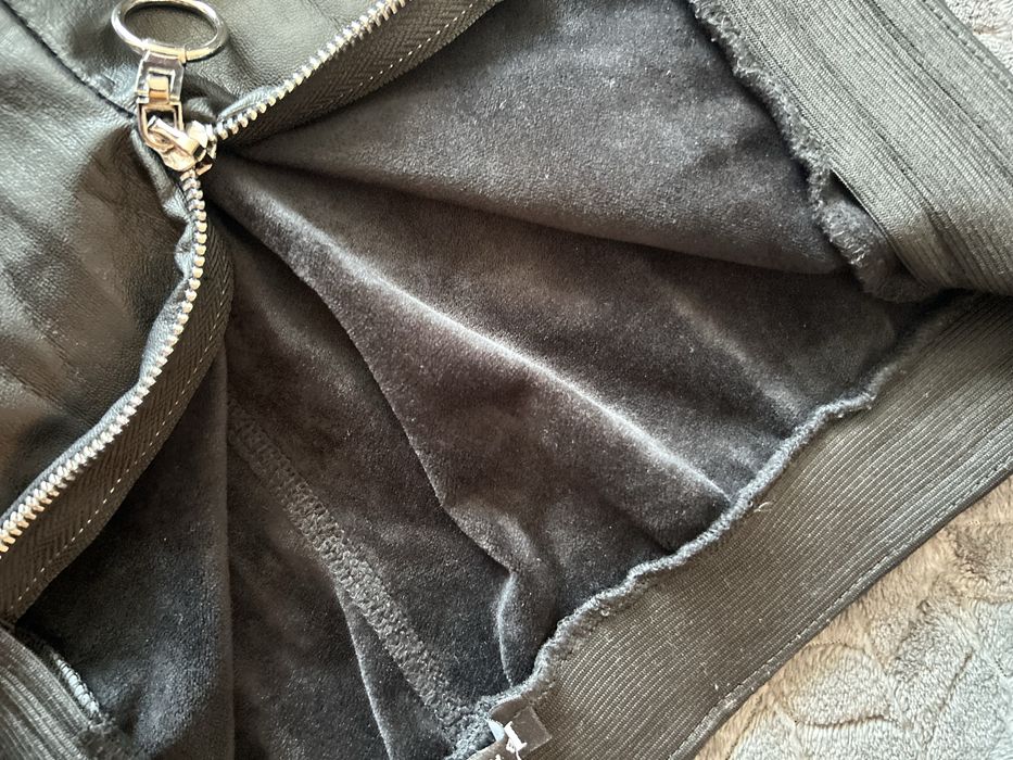 Легінси зі штучної шкіри з утепленням XL