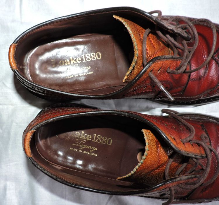 Кожаные туфли челси броги оксфорды Loake 42р